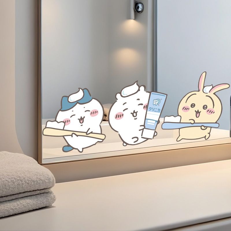 Japan Bathroom.Home - Naklejki na lustro Hot Chiikawa, mocne