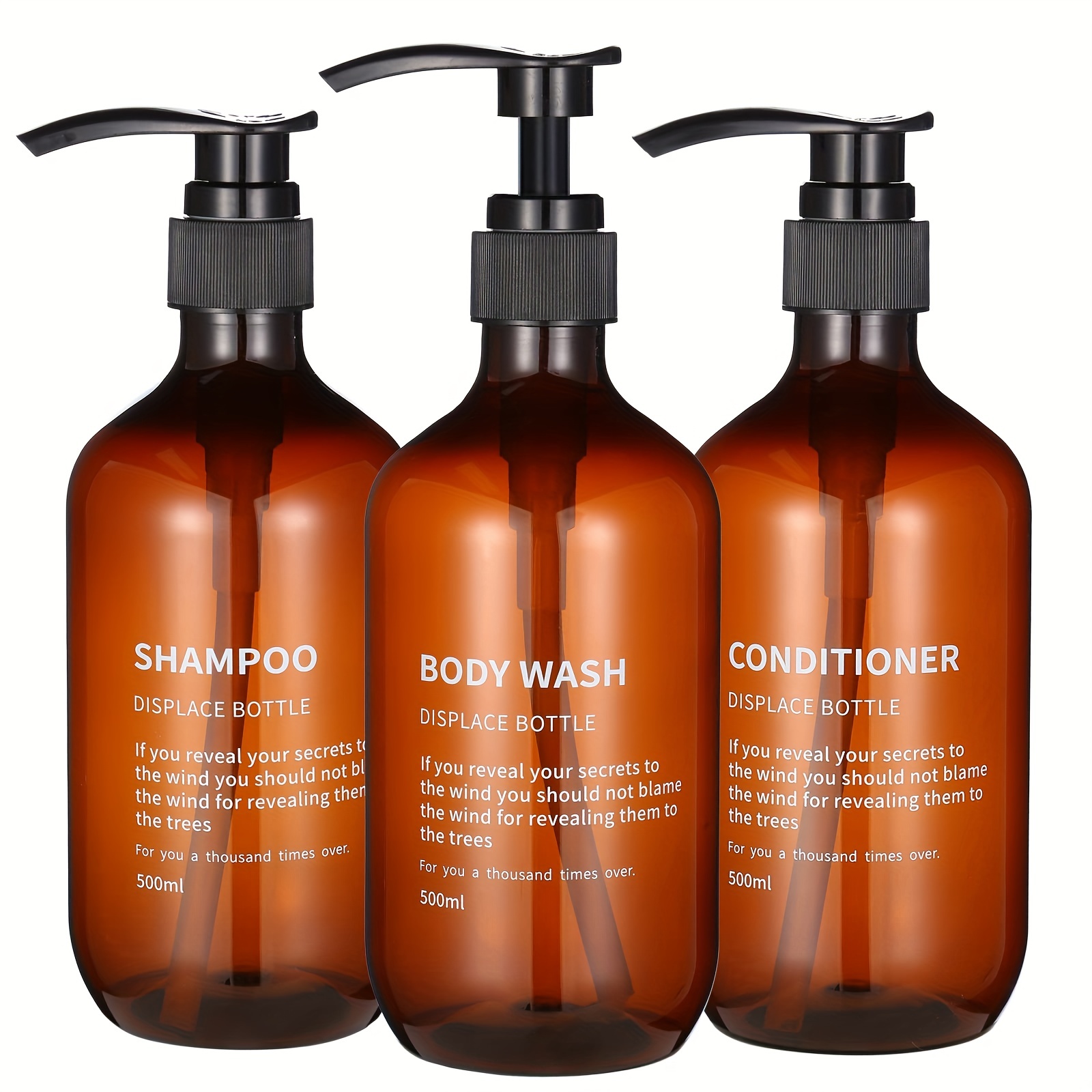 Zara Home Bathroom Accessories - 3 szt. Wodoodporny zestaw dozowników szamponu