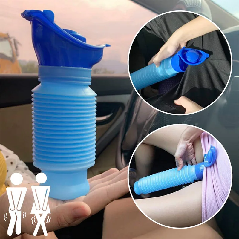 Home Bathroom Urinal - Przenośny pisuar dla dorosłych 750 ml,