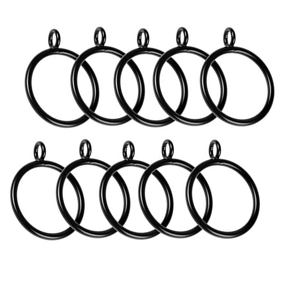 Home Bathroom Accessories - 24 sztuki białych pierścieni do zasłon