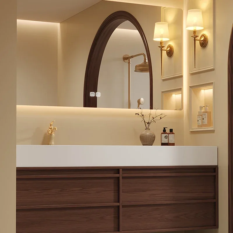 Japanese Home Bathroom Design - Włoskie designerskie szafki łazienkowe Półki Umywalki