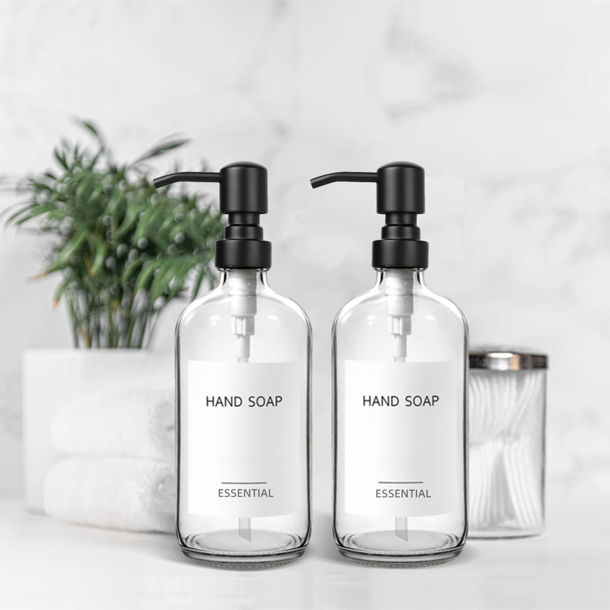 Zara Home Bathroom Accessories - Dozownik mydła w płynie z przezroczystego