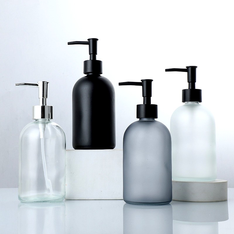 Zara Home Bathroom Accessories - 410ml pusta szklana butelka na balsam