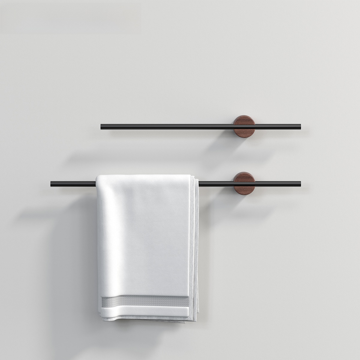 Home Bathroom Cleaning - Wieszak na ręczniki Morotel Walnut, pojedynczy