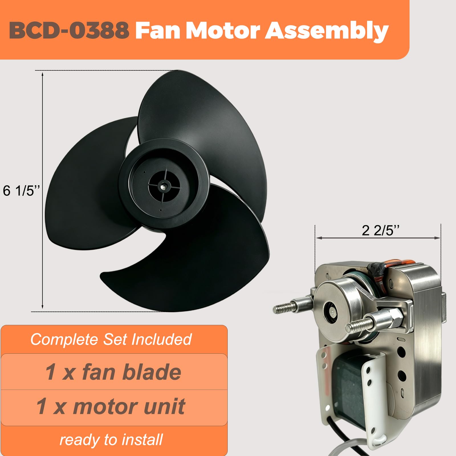 Home Bathroom Exhaust Fan - BCD-0388 Silnik wentylatora łazienkowego, 60 CFM,