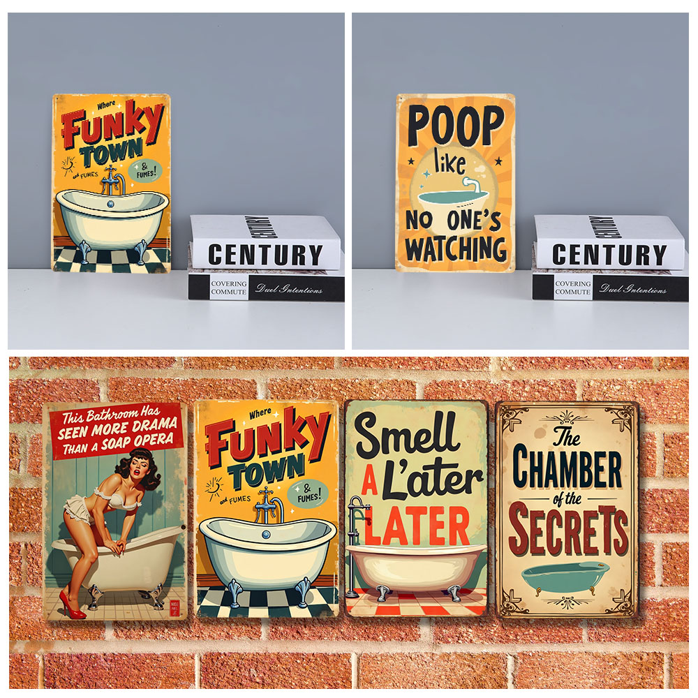 Zabawne Zasady Toalety Vintage – Home Decor Bathroom Ideas recenzja i cena