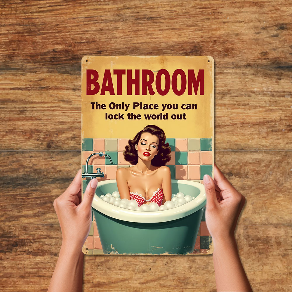 Zabawne Zasady Toalety Vintage – Home Decor Bathroom Ideas recenzja i cena