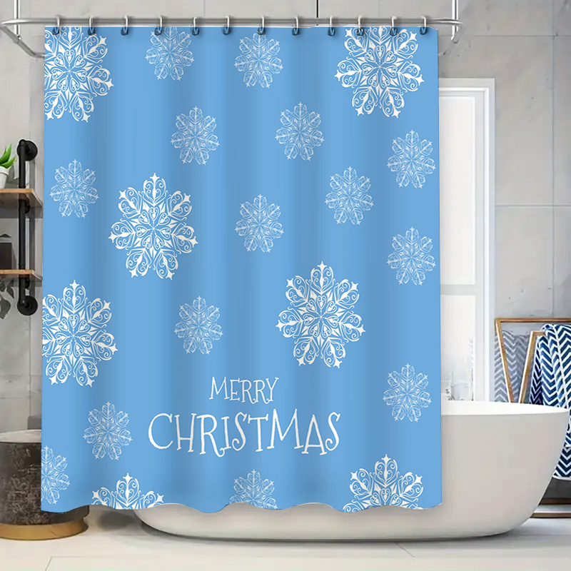 Świąteczna Zasłona Prysznicowa – Home Decor Bathroom Ideas recenzja i cena