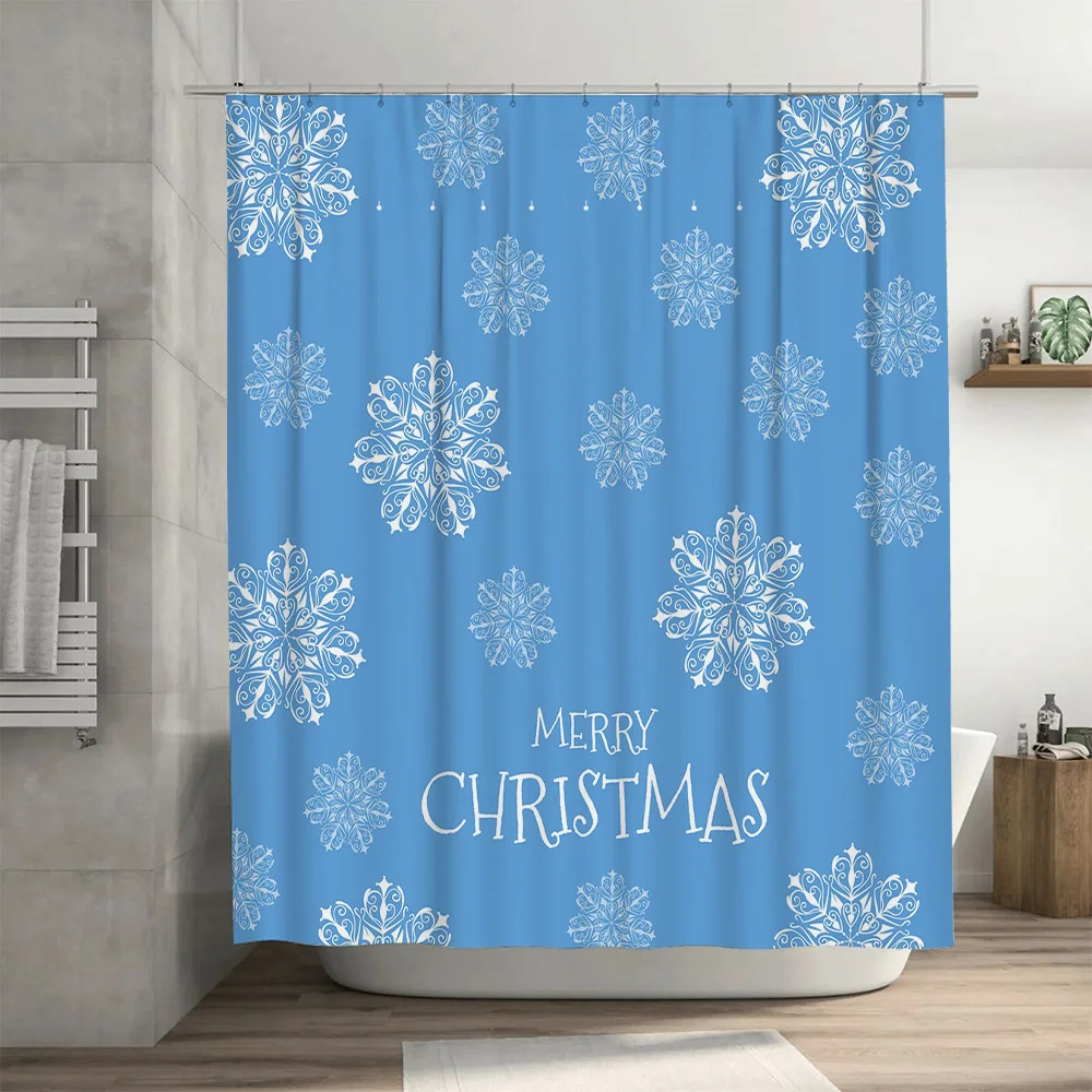 Świąteczna Zasłona Prysznicowa – Home Decor Bathroom Ideas recenzja i cena