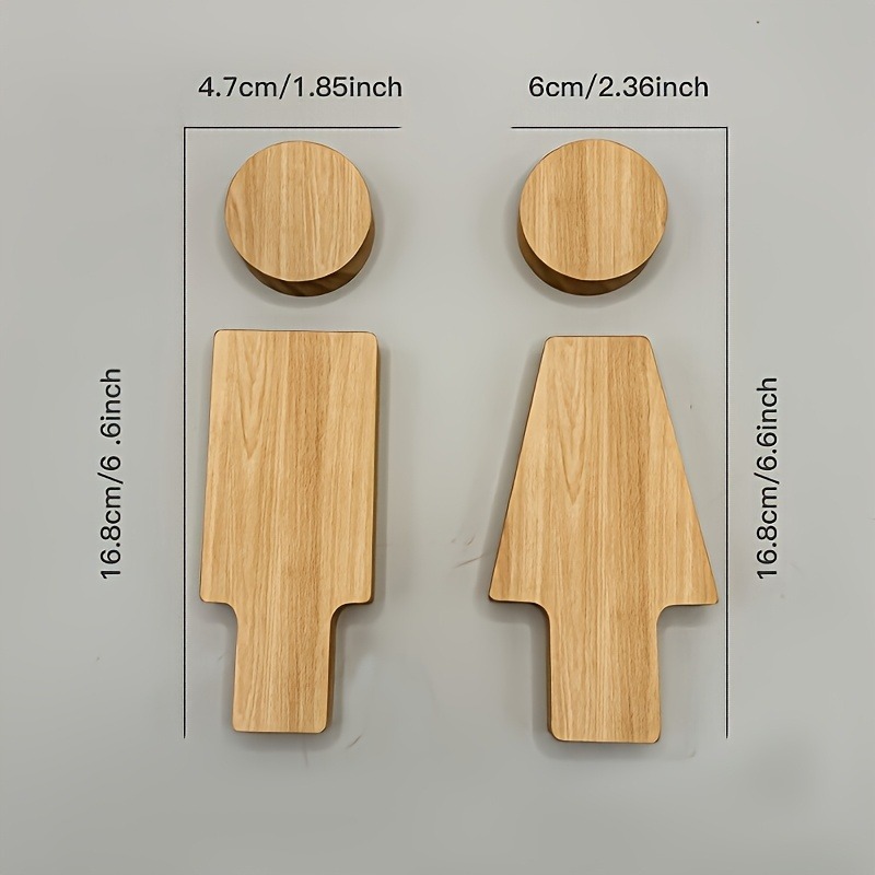 2 SZT. Drewniany Znak Łazienko – Home Bathroom Accessories recenzja i cena