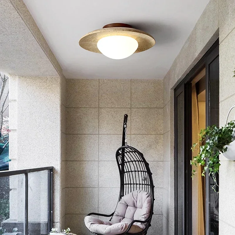 Lampa sufitowa z kamienia natu – Japan Bathroom.Home recenzja i cena