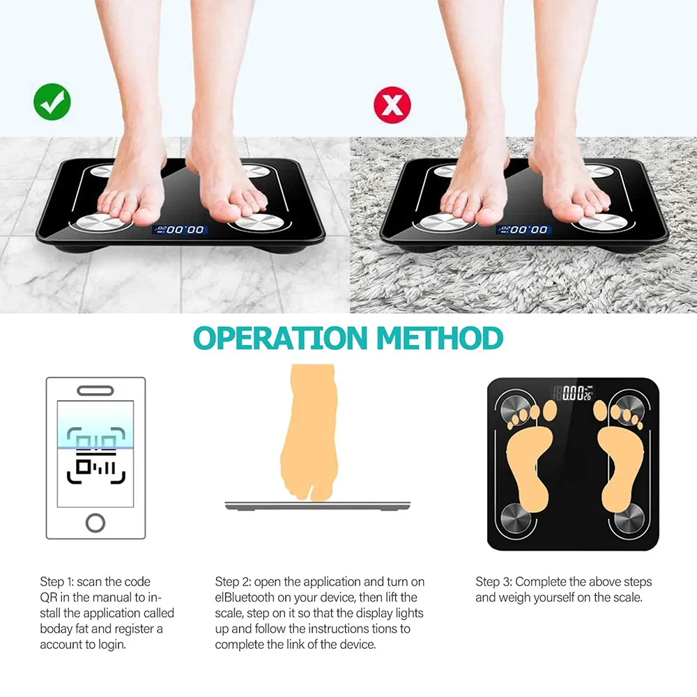 Waga domowa Bluetooth dokładny – Home Bathroom Scales recenzja i cena