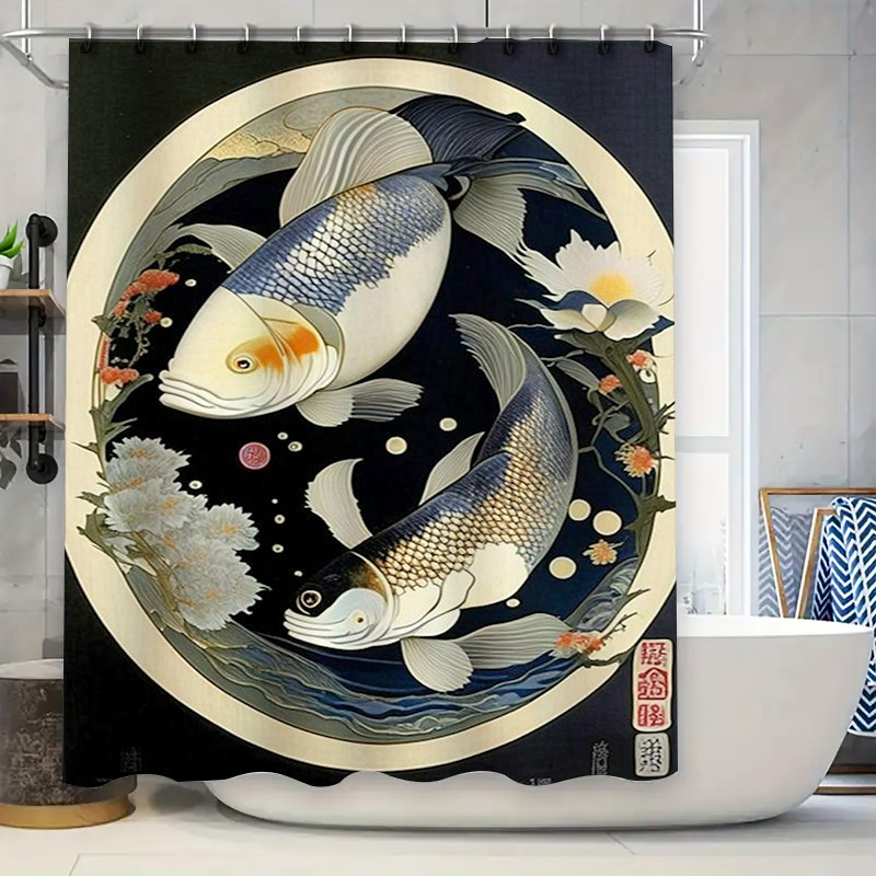Vintage japońska zasłona prysz – Japanese Home Bathroom Design recenzja i cena