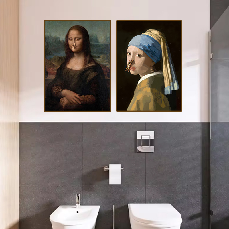 1 szt. Zabawny Abstrakcyjny Wy – Home Toilet Bathroom Design recenzja i cena