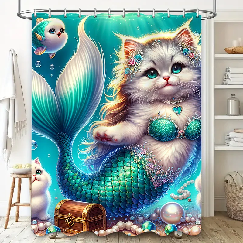 Zasłona prysznicowa Syrenka Ko – Home Decor Bathroom Ideas recenzja i cena