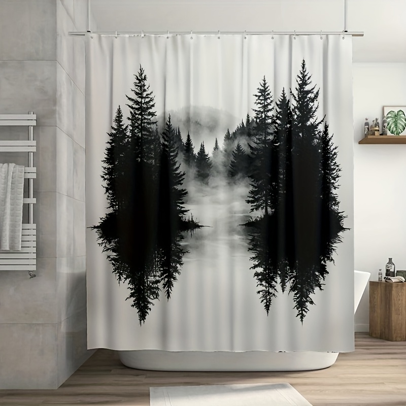 Zasłona prysznicowa z motywem  – Home Decor Bathroom Ideas recenzja i cena