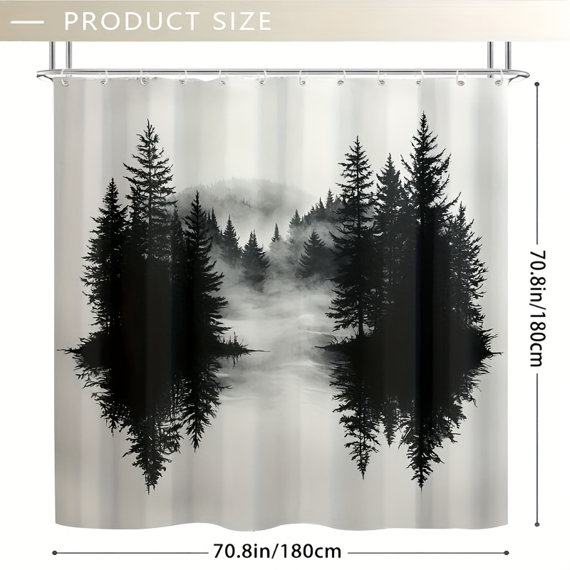 Zasłona prysznicowa z motywem  – Home Decor Bathroom Ideas recenzja i cena