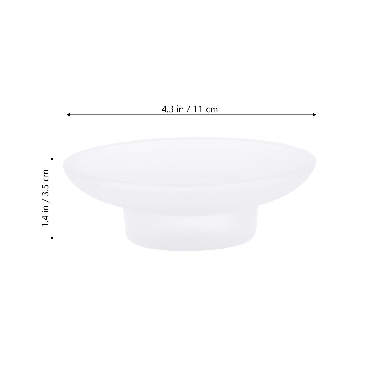Prosta szklana mydelniczka bia – Home Toilet Bathroom Design recenzja i cena